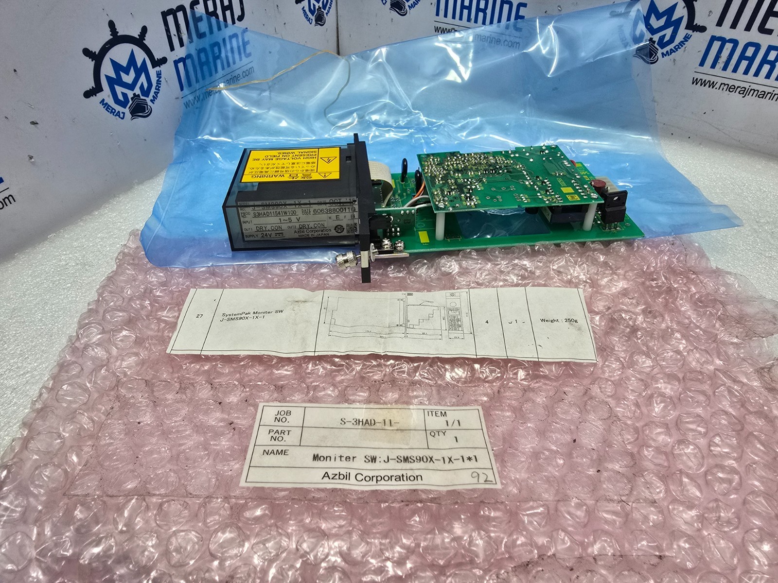 Azbil Corporation J-SMS90X-1X-1 Input Module 1~5V 24V