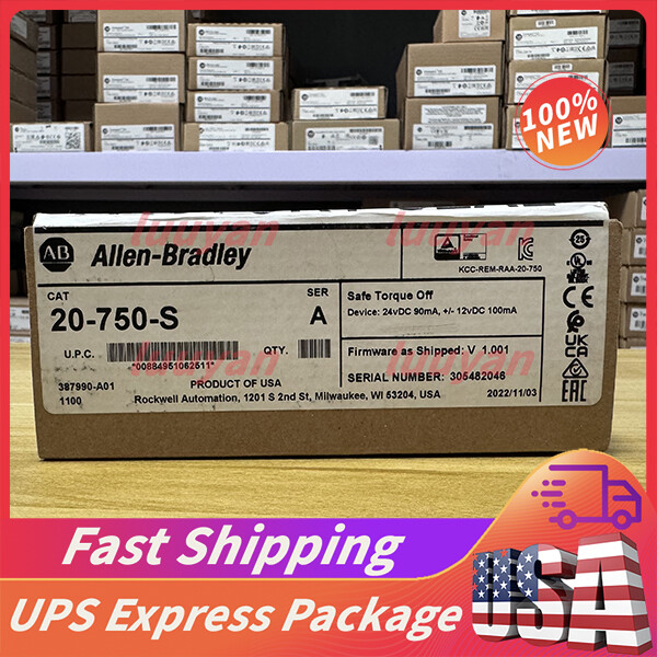 20-750-S Safe Torque Off Option Module New Sealed Allen-Bradley Fast Ship