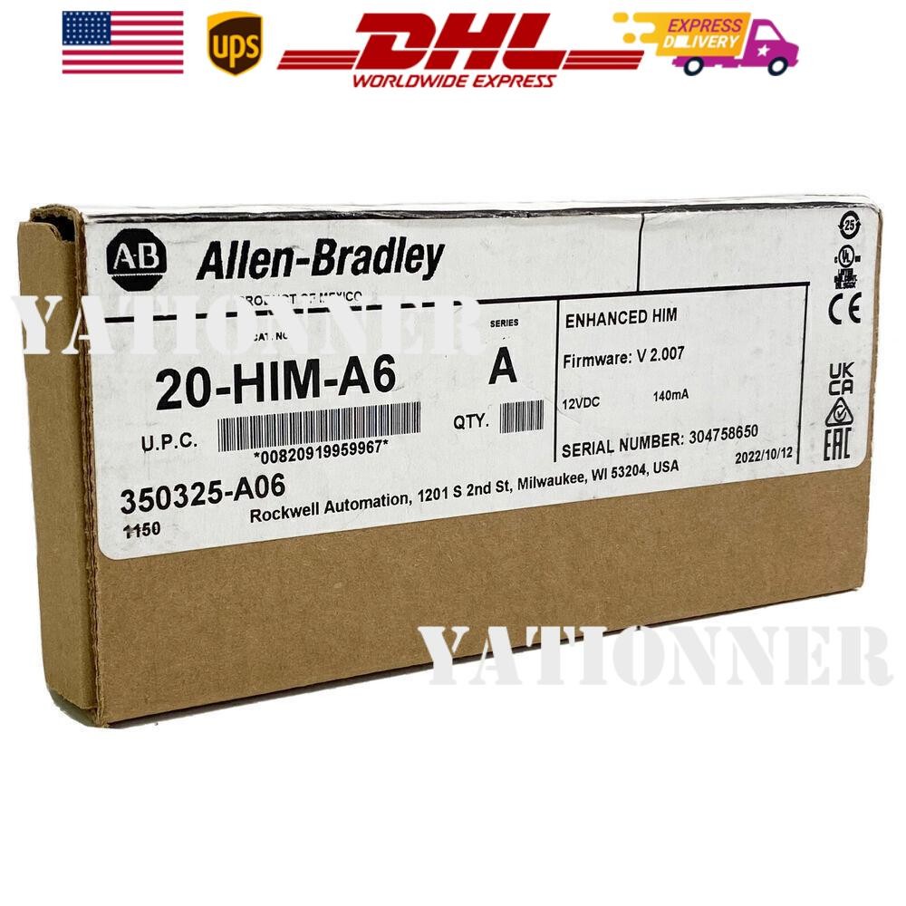 Allen Bradley 20-HIM-A6 PowerFlex HIM FW V 2.007 USA US Free Tax
