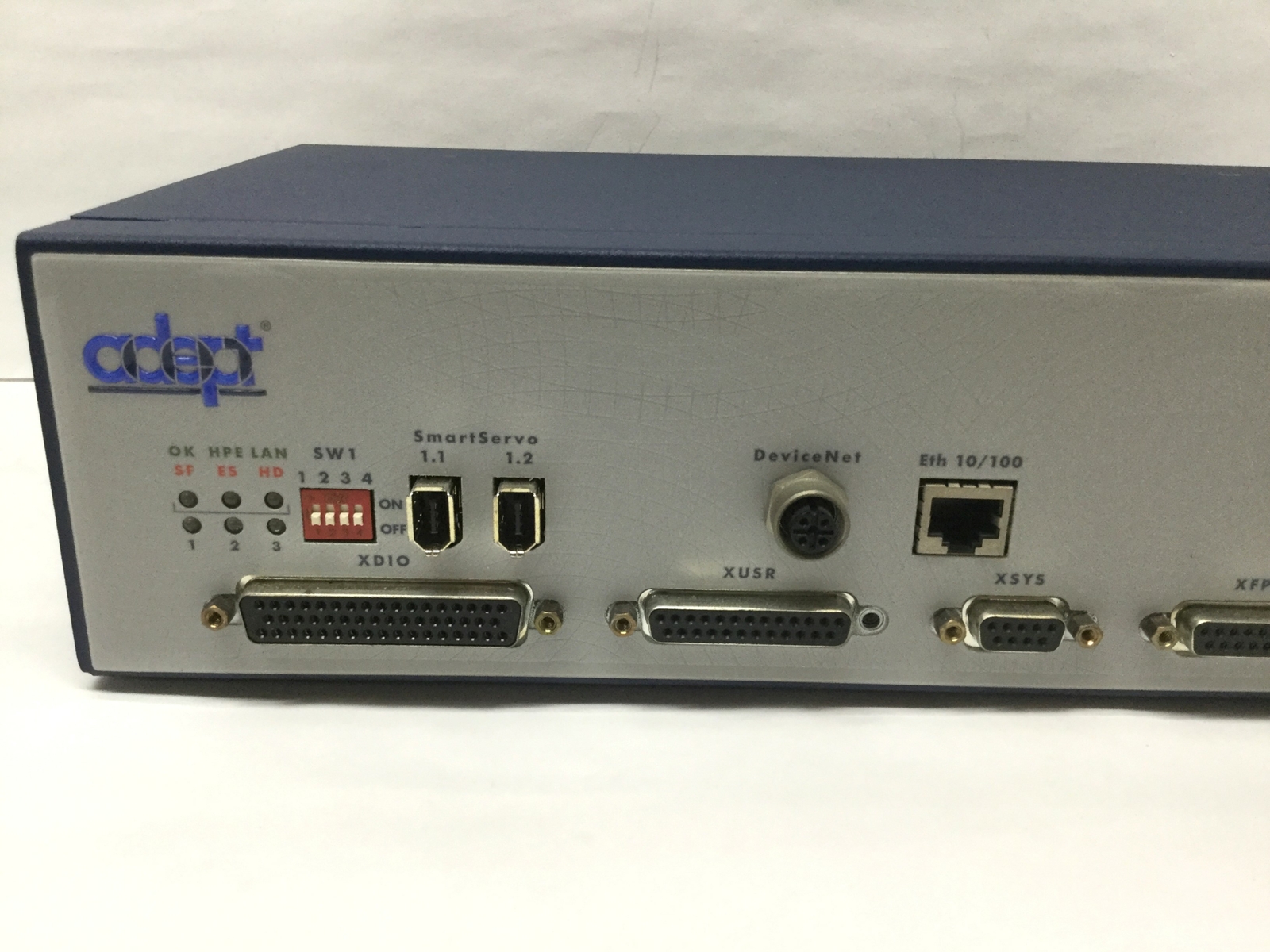 Adept 10000-310 Rev G Robot Smart Controller CS, 24VDC 5A, DeviceNet, SmartServo