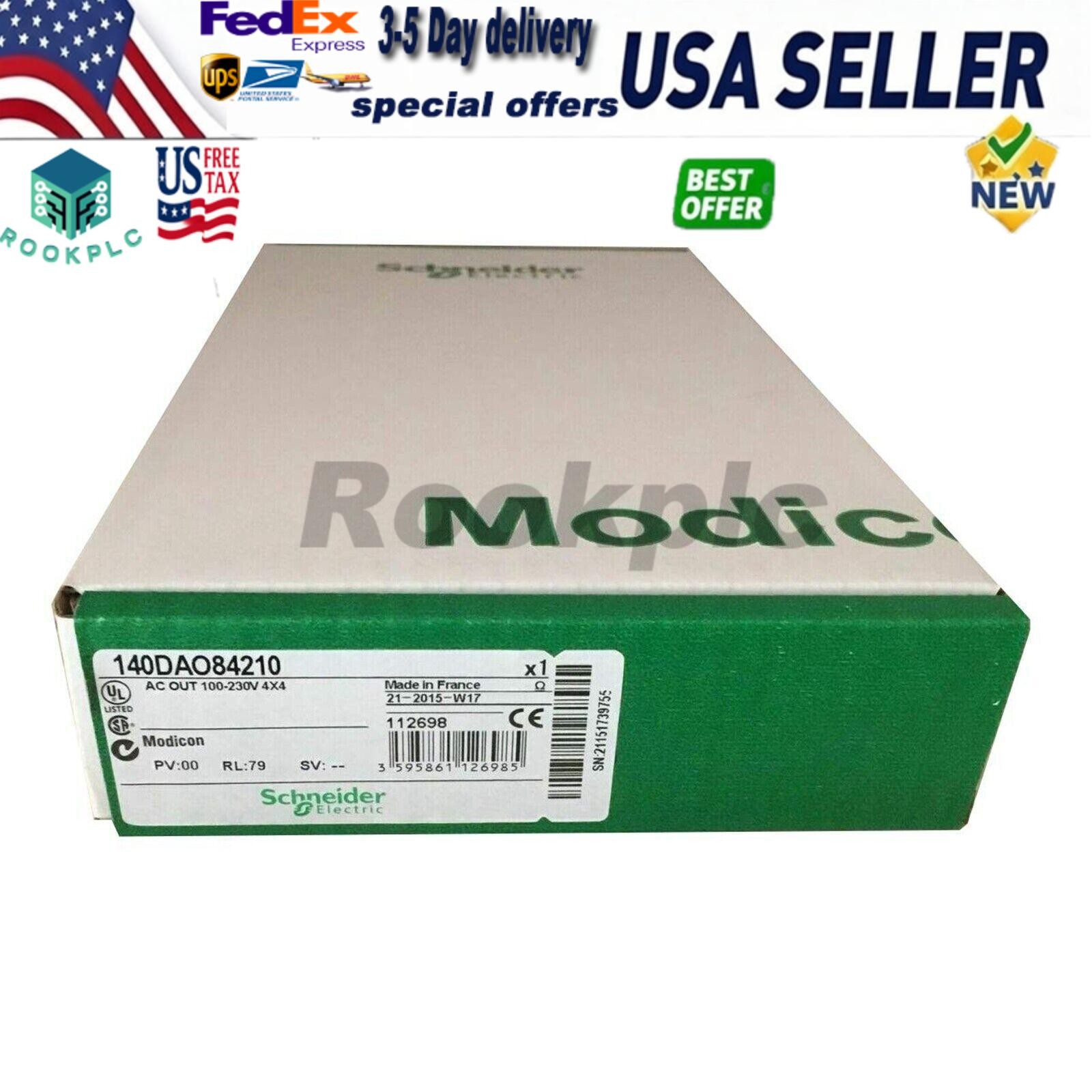 New In Box SCHNEIDER Modicon 140DAO84210 Output Module 100-230VAC