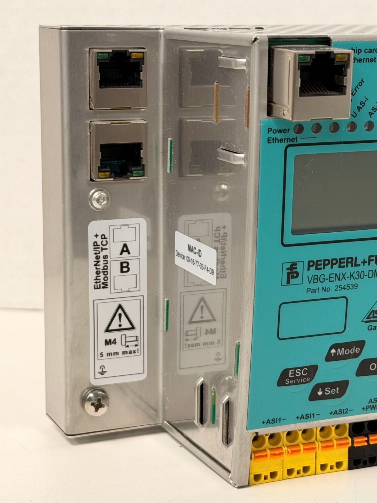 PEPPERL FUCHS VBG-ENX-K30-DMD-S16-EV ASi 3.0 ETHERNET/IP MODBUS TCP GATEWAY 2018
