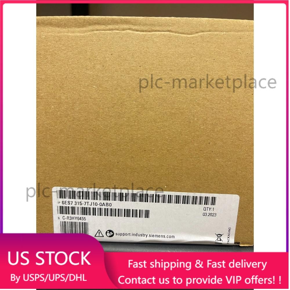 New Siemens 6ES7315-7TJ10-0AB0 6ES7 315-7TJ10-0AB0 S7-300 CPU 315T-3 PN/DP