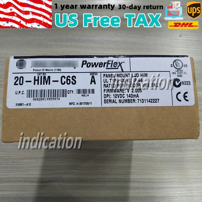 20-HIM-C6S Panel Mount LCD Motor Control 20HIMC6S New Allen-Bradley US Free Tax
