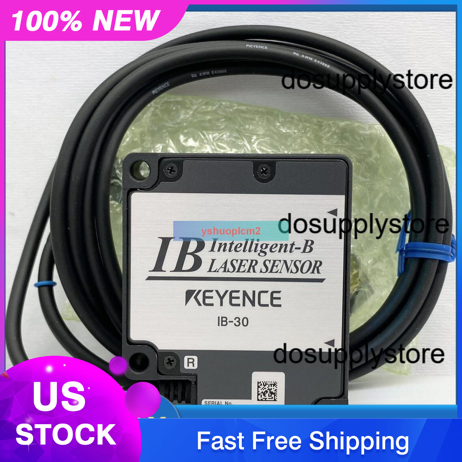 1pcs Keyence IB-30 Intelligent B Laser Sensor Head IB-30R, IB-30T USA