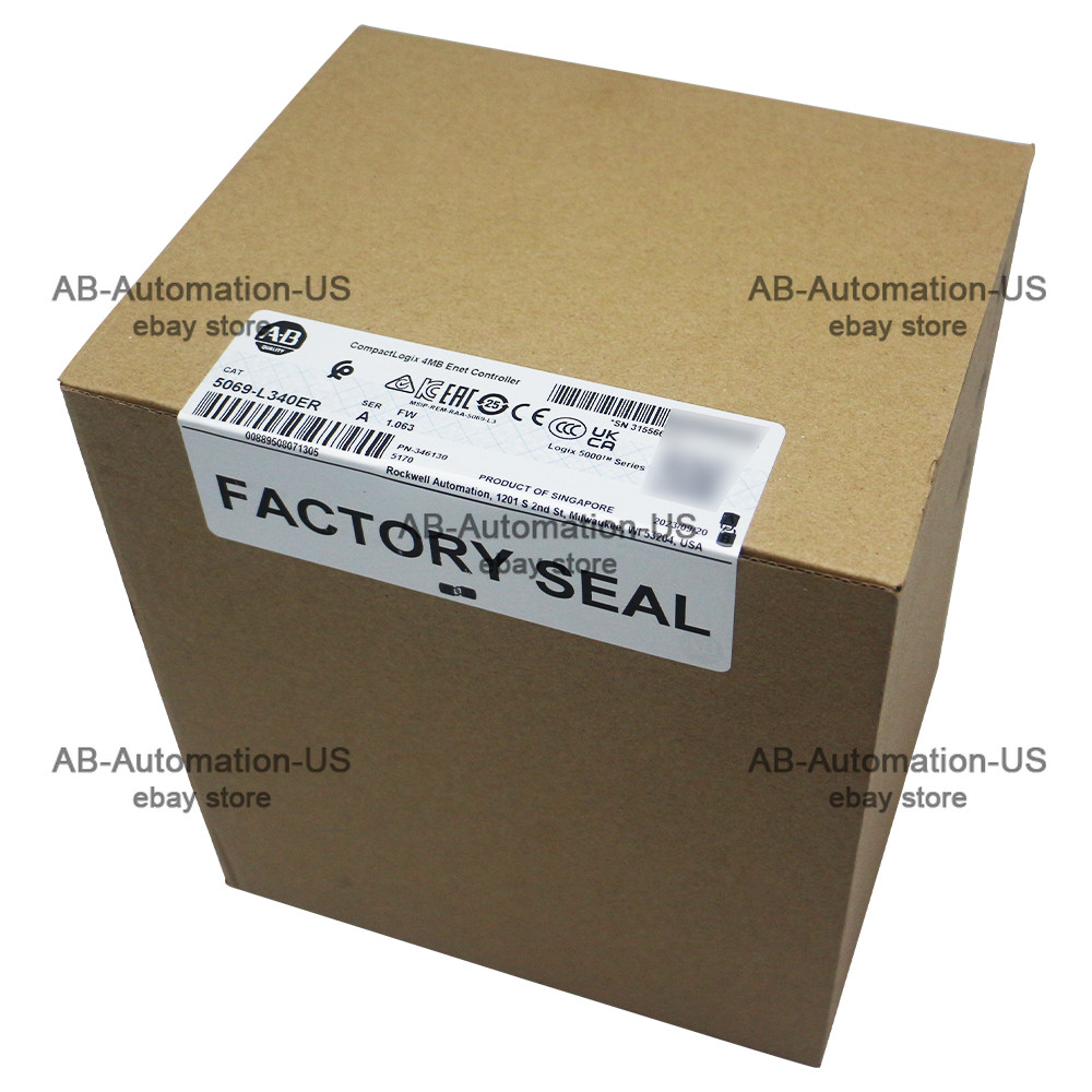 New Allen Bradley 5069-L340ER CompactLogix Enet Controller 4 MB User Memory