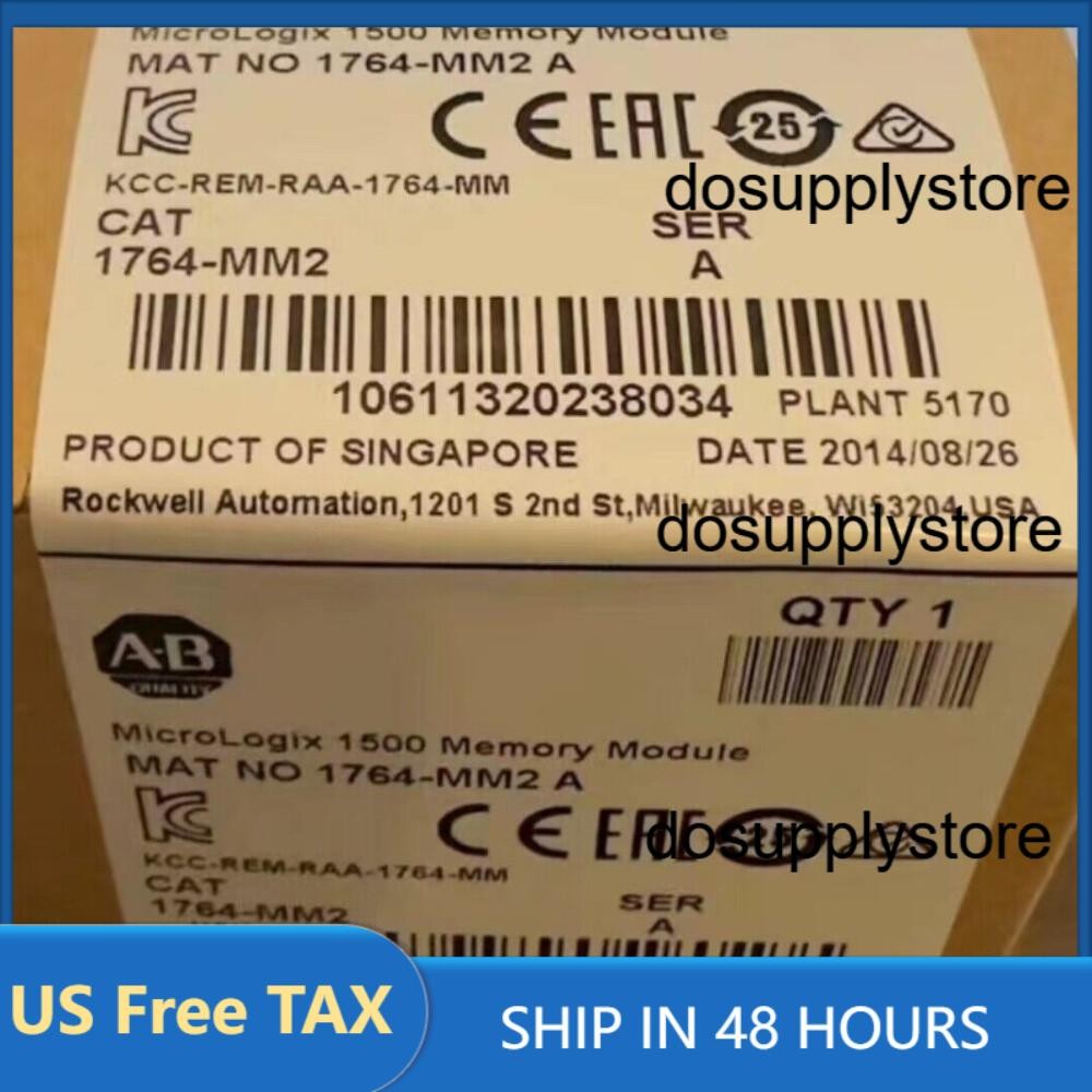 Allen-Bradley 1764-MM2 MicroLogix 1500 16 KB Memory 1764MM2 NEW US Free Tax
