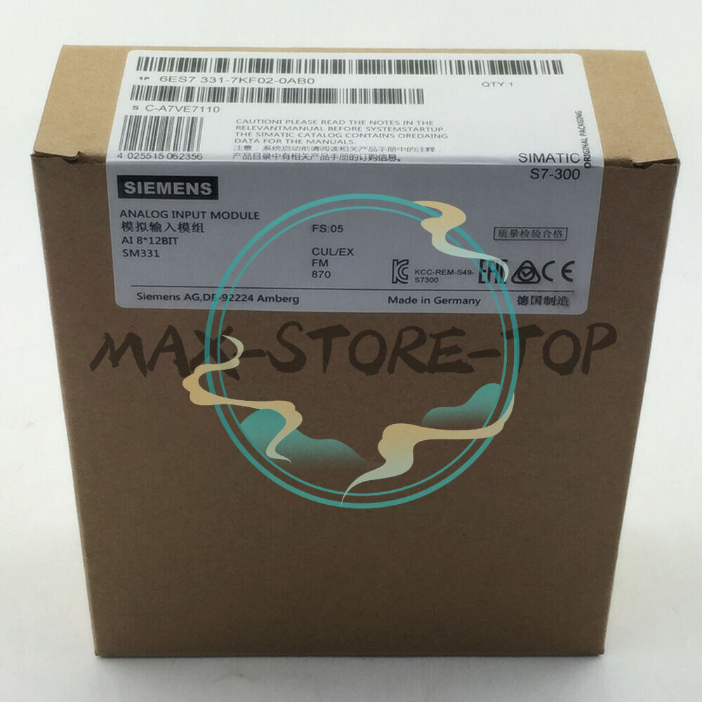 6ES7 331-7KF02-0AB0 NEW SIEMENS 6ES7331-7KF02-0AB0 S7-300 Analog Input Module