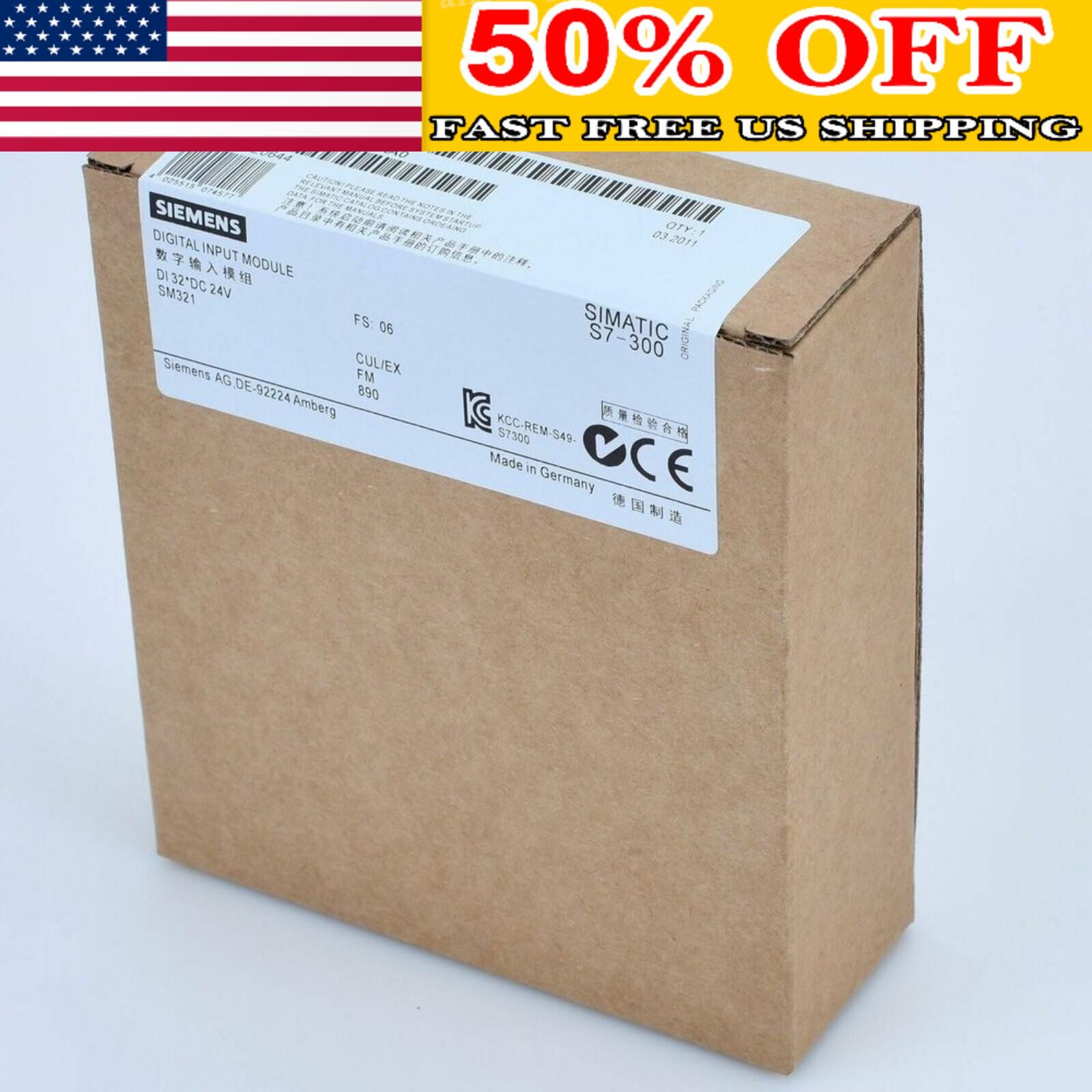 One New Siemens 6ES7 321-1BL00-0AA0 6ES7321-1BL00-0AA0 In Box Fast Shipping