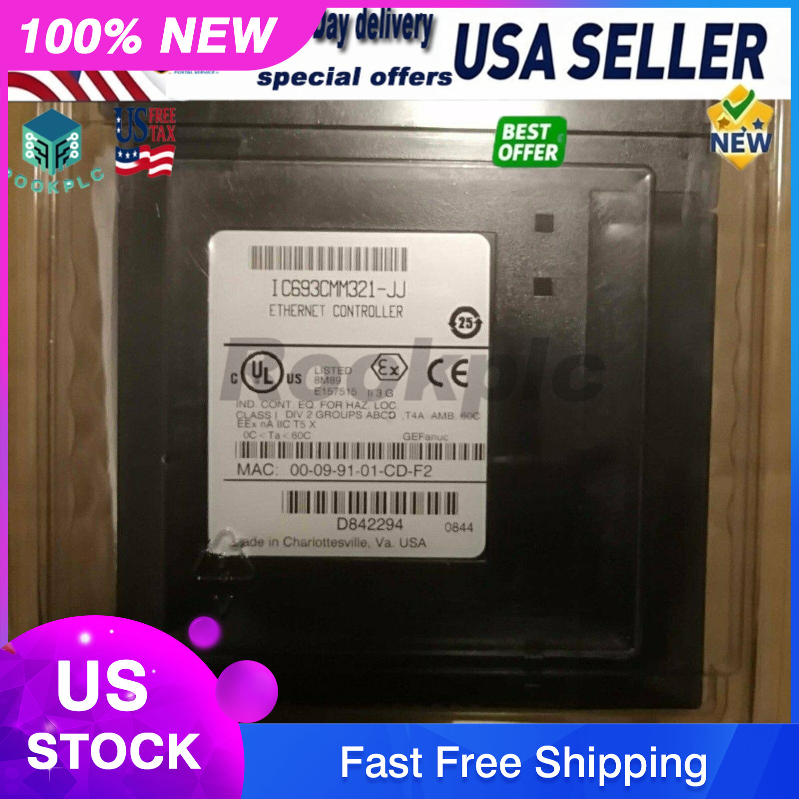 IC693CMM321-JJ New For Fanuc Ethernet Controller Module in box Free Shipping