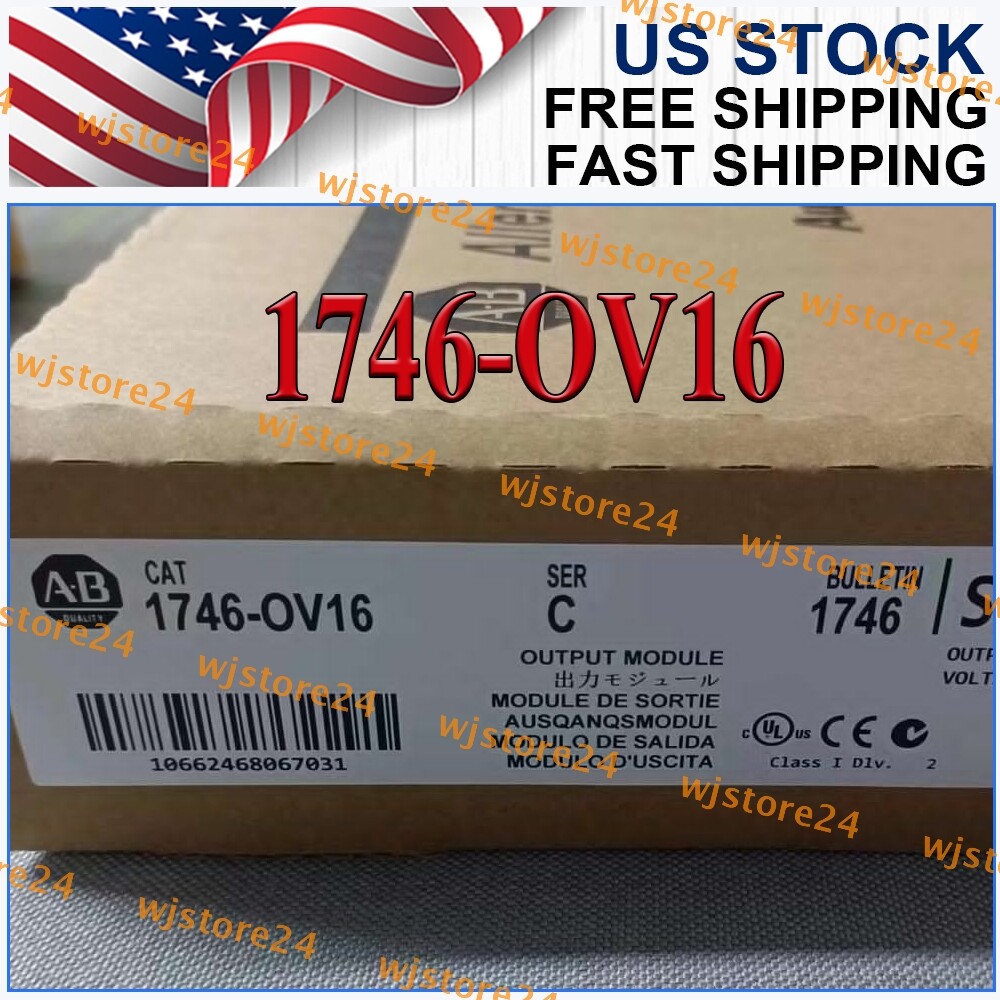 AB 1746-OV16 SER C SLC 500 Output Module Allen Bradley1746OV16 New Sealed US