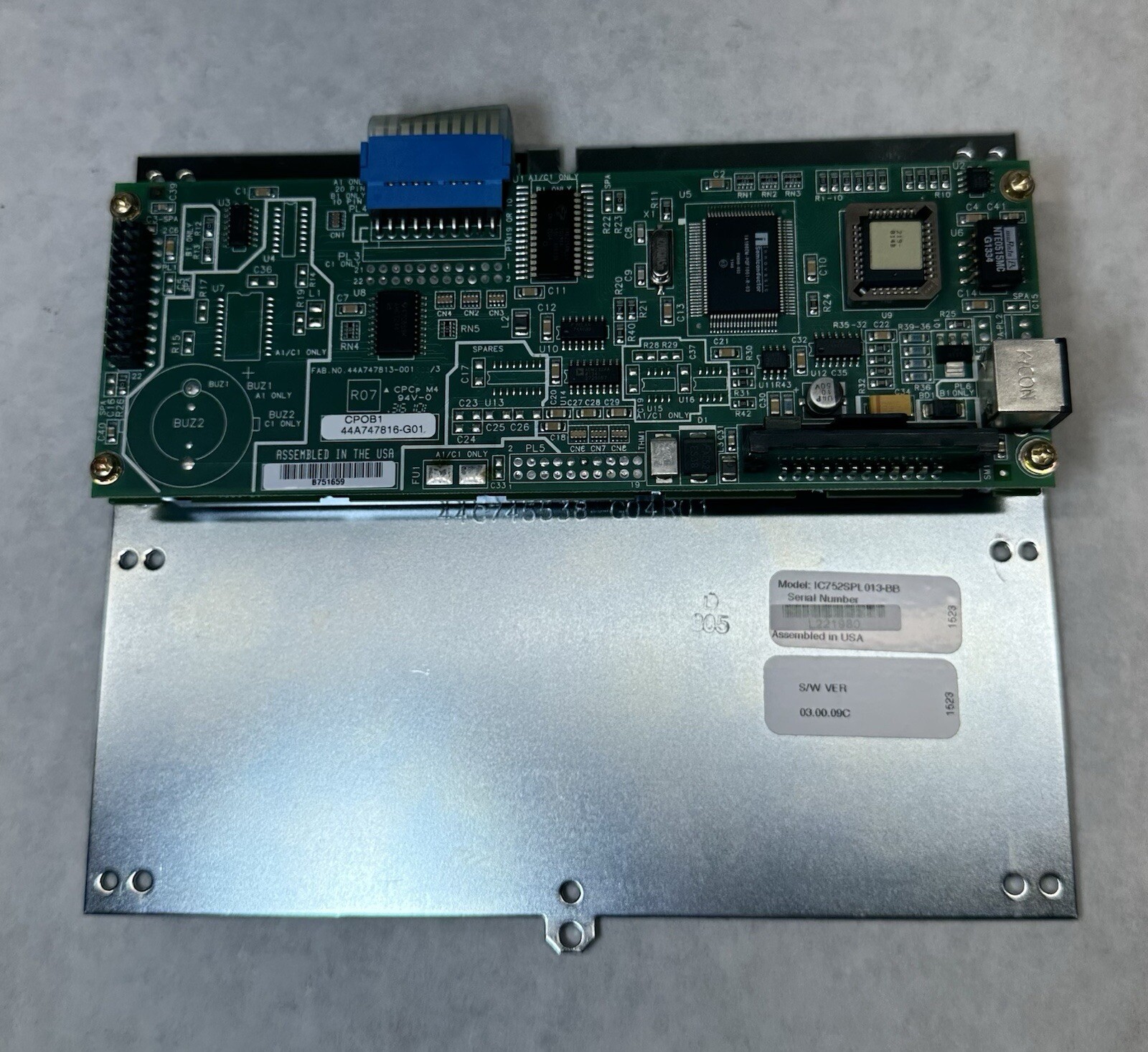 GE / General Electric IC752SPL013-BB Keypad Assembly Board