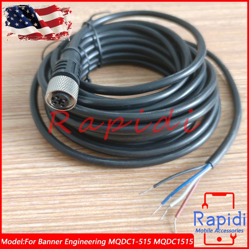 Single Ended Cordset Connecting Cable For Banner Engineering MQDC1-515 MQDC1515