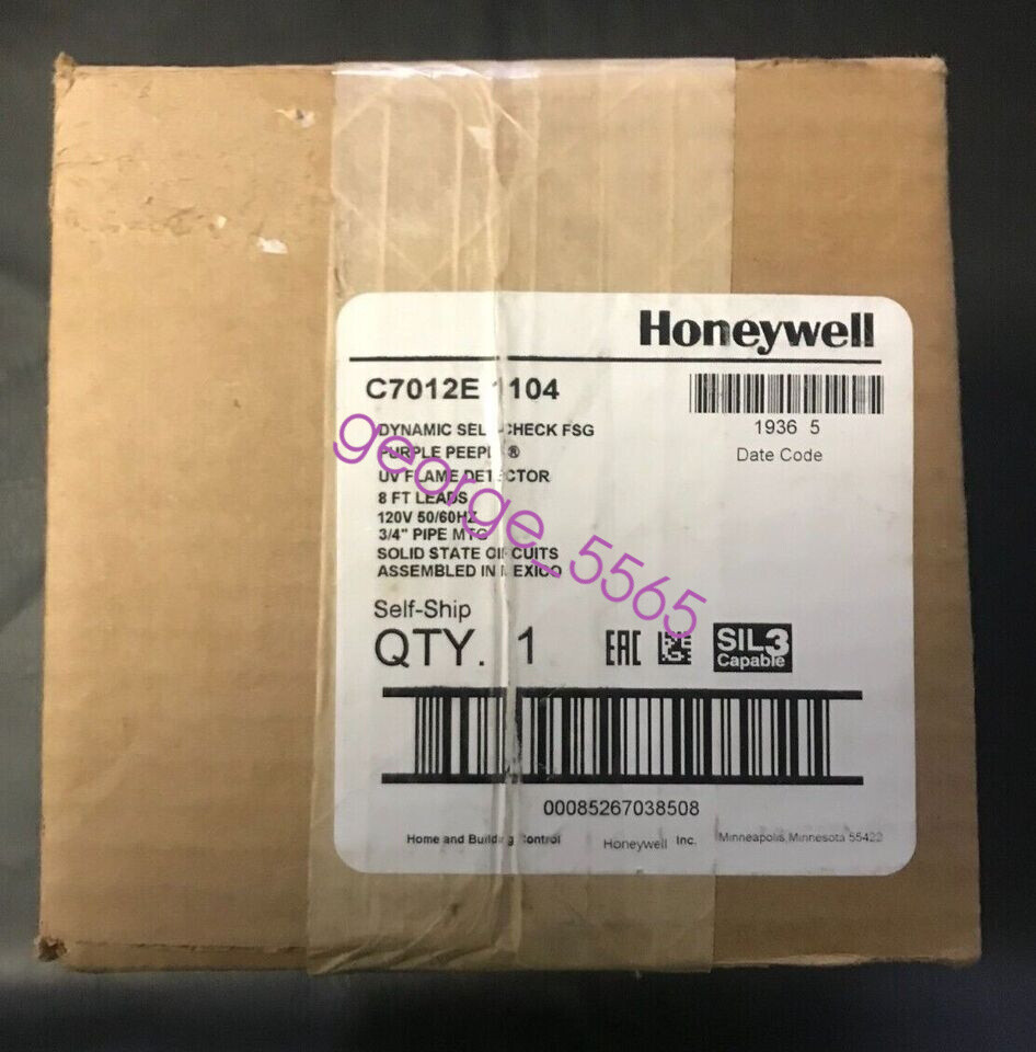 1PC New Honeywell C7012E 1104 Burner Detector fedex or DHL