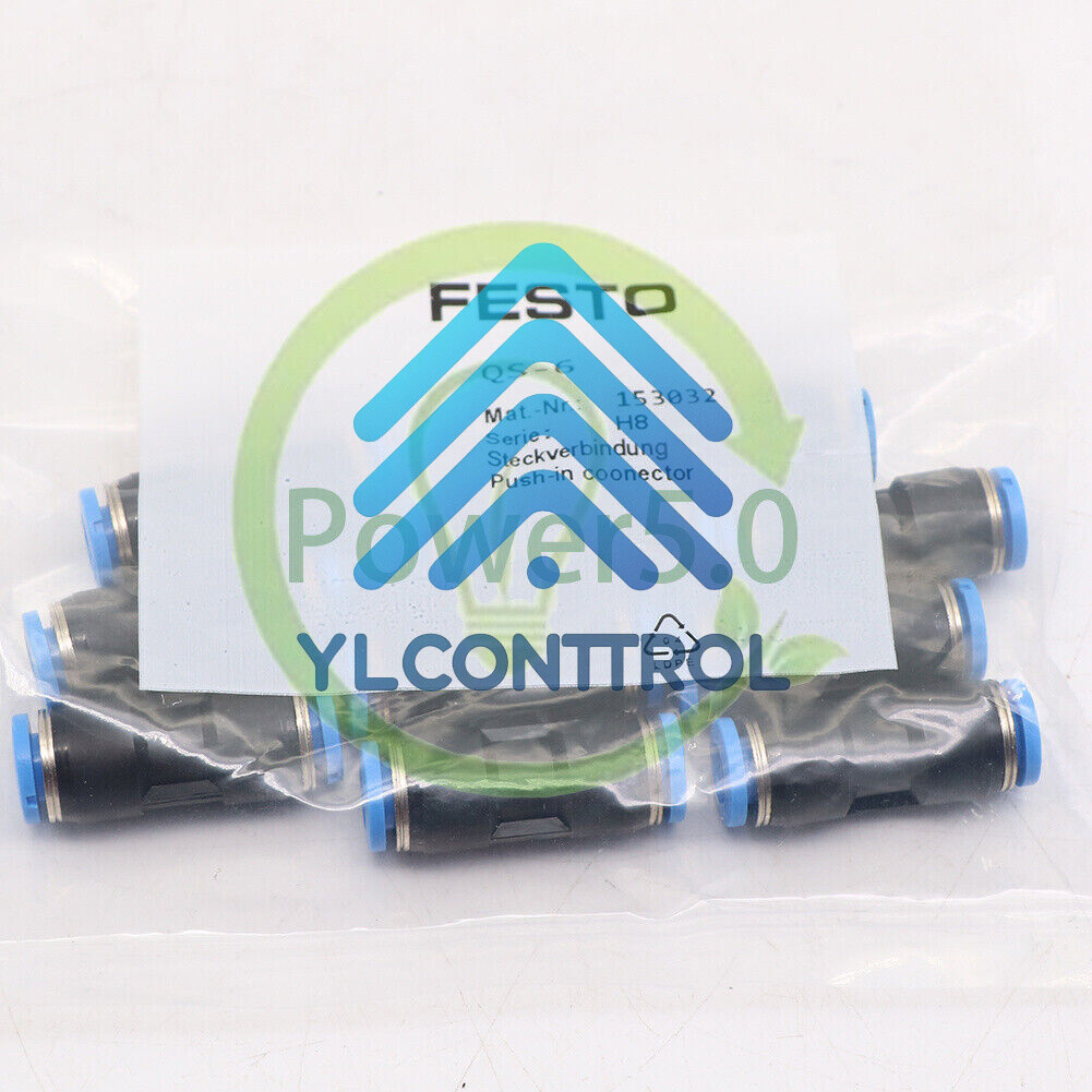 10Pcs/Bag New For Festo QS-6 153032 Connector