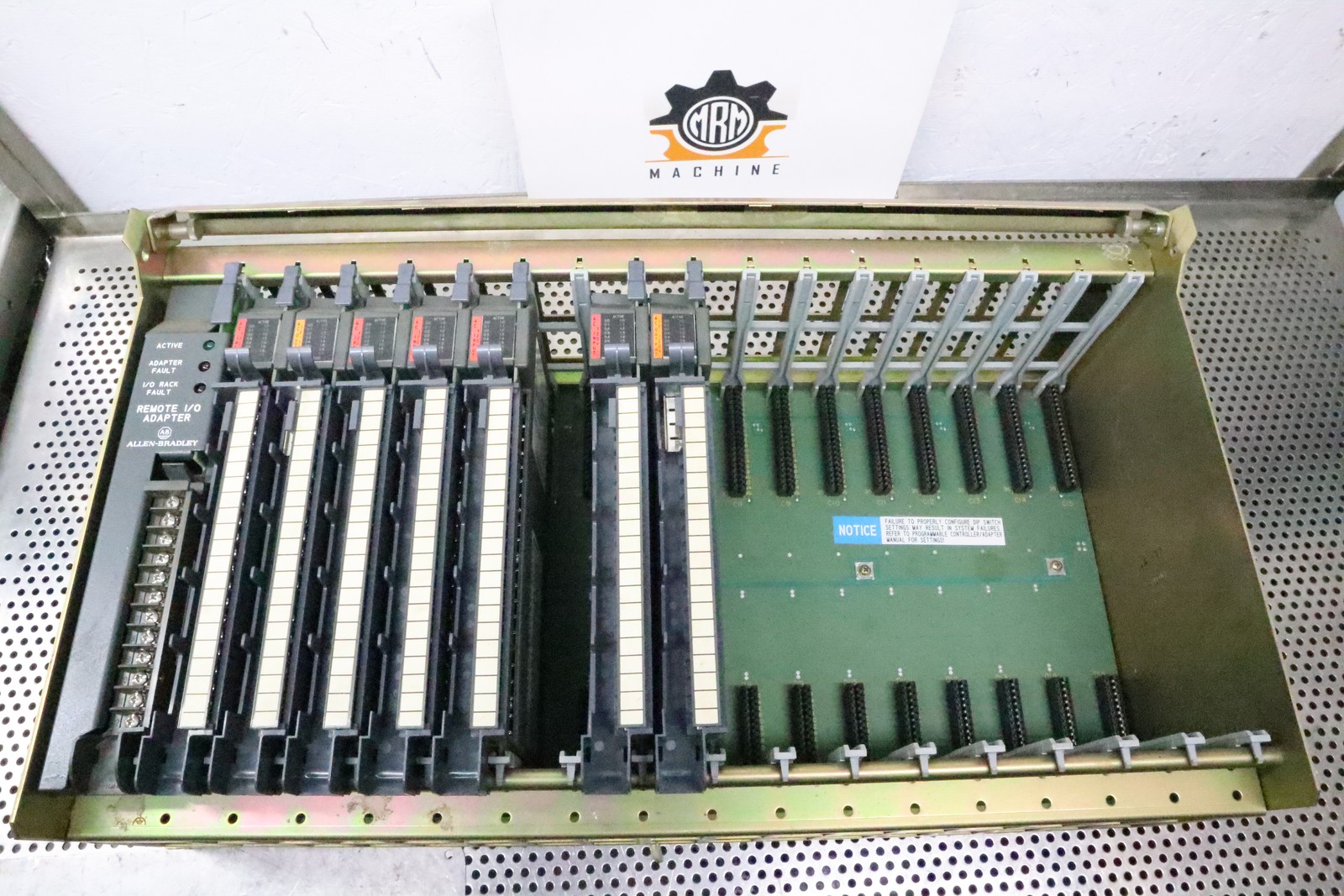 Allen Bradley 1771-A4B Ser B 1771-ASB/D (2) 1771-OAD/C & (5) 1771-IAD/D Used