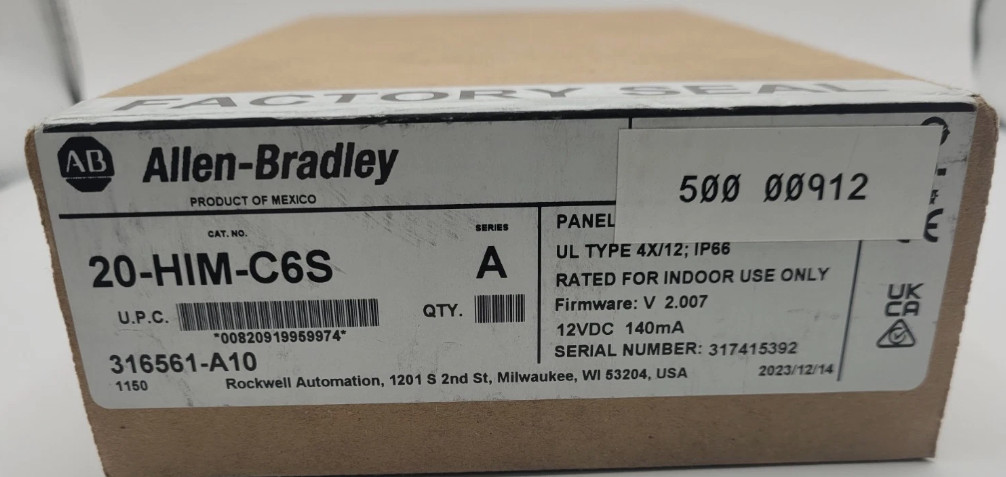Allen-Bradley 20-HIM-C6S AB SER A Powerflex Panel Mount LCD HIM 20HIMC6S NEW