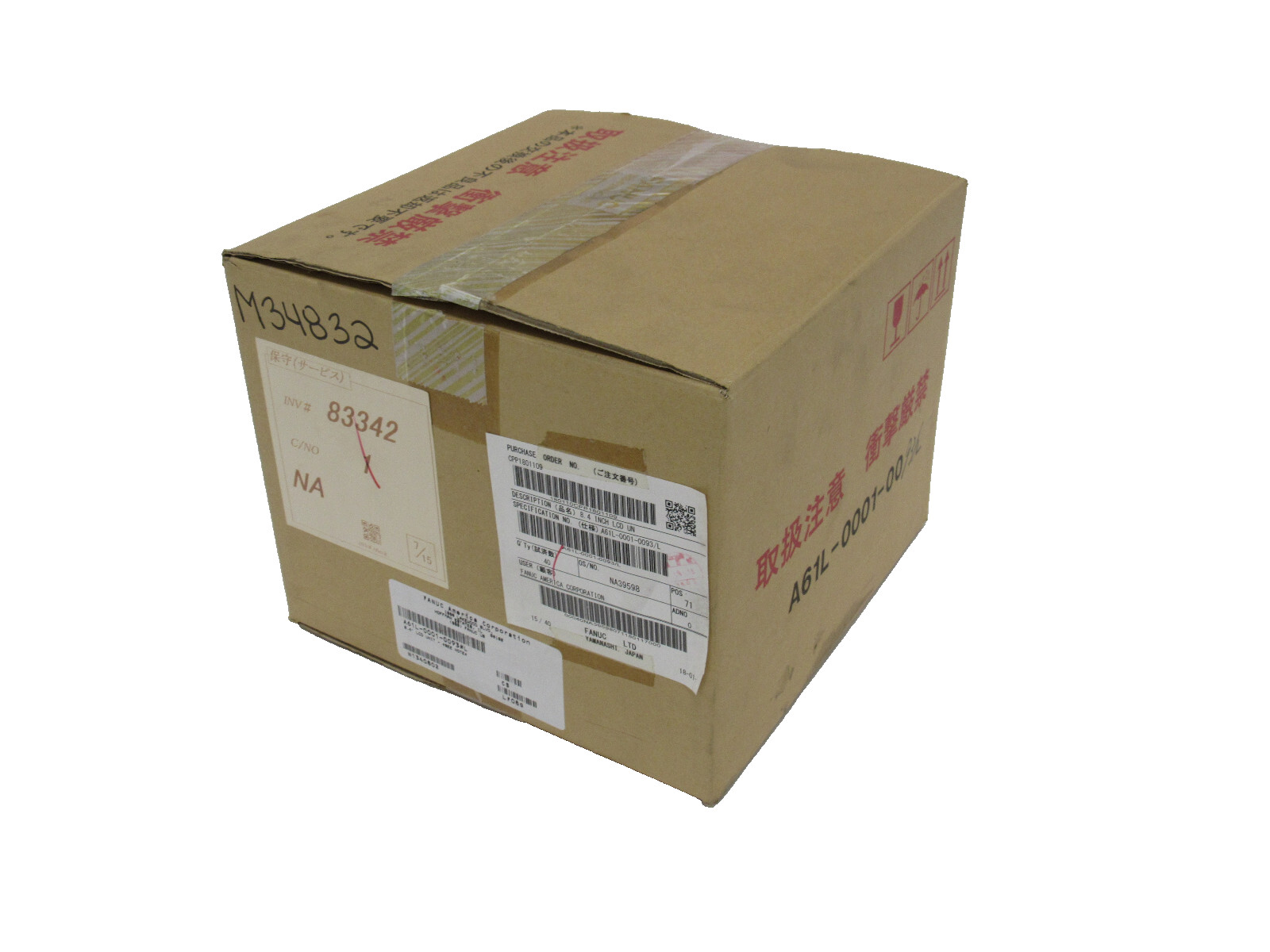 NEW FANUC A61L-0001-0093#L LCD DISPLAY 8.4 INCH A61L00010093L
