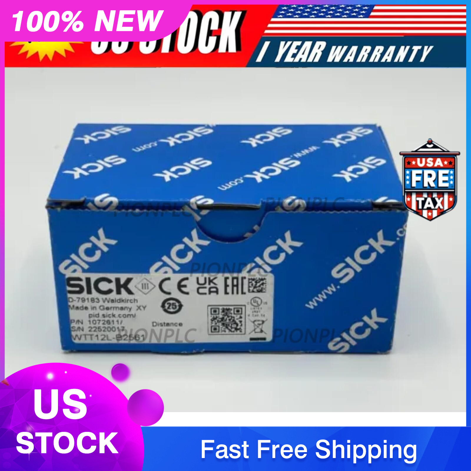 NEW SICK WTT12LB2561 1072611 WTT12L-B2561 Laser Photoelectric Sensor