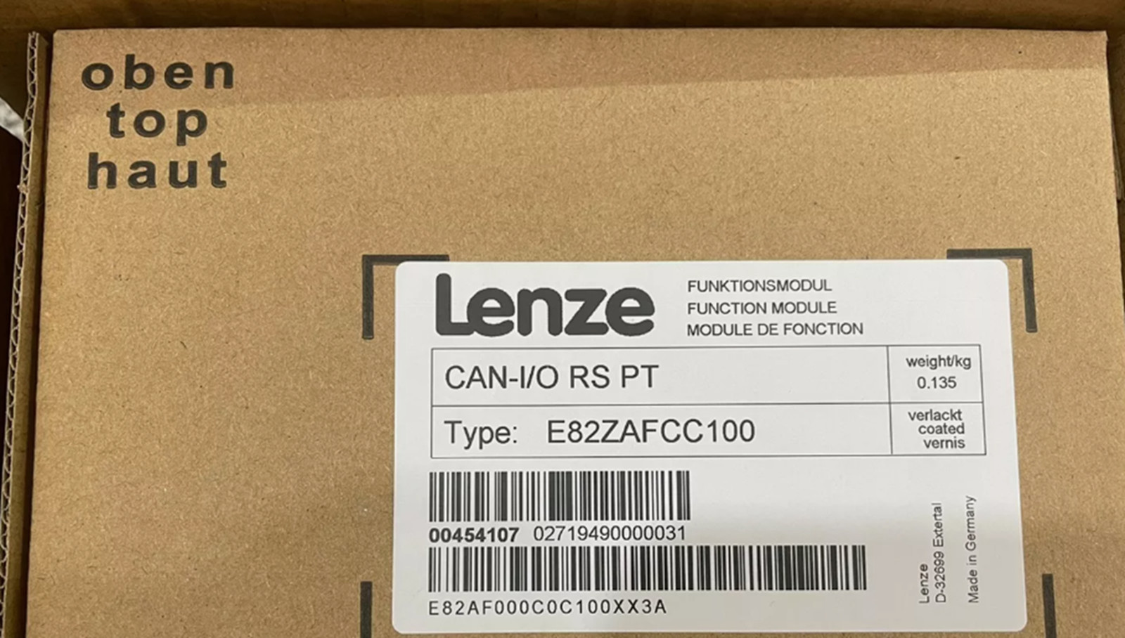 NEW Lenze E82ZAFCC100 8200 Series Inverter I/O Module