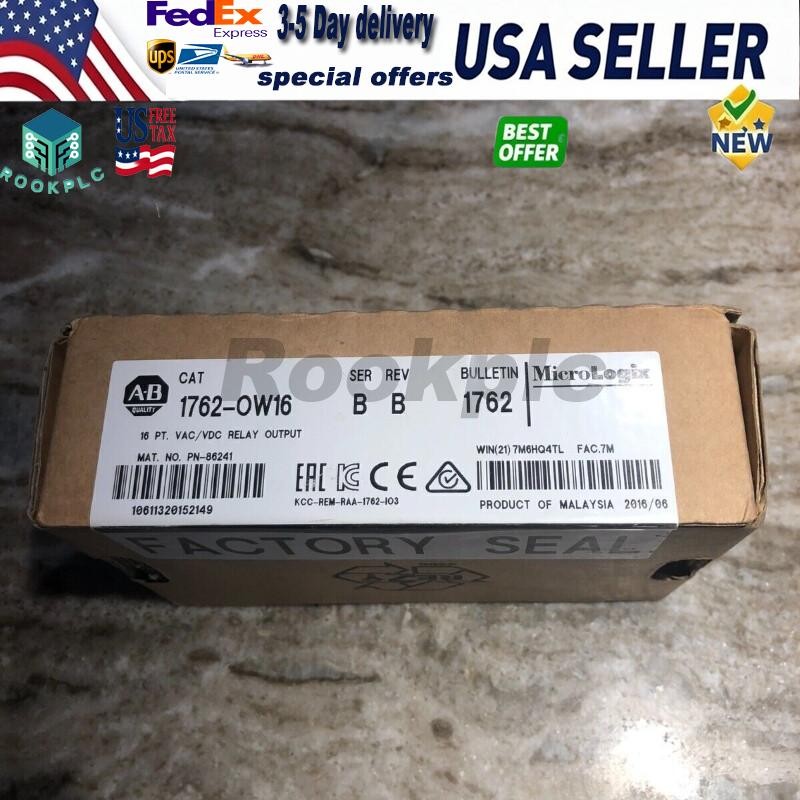 Allen-Bradley 1762-OW16 MicroLogix 16 Point Relay Output Module New US Free Tax