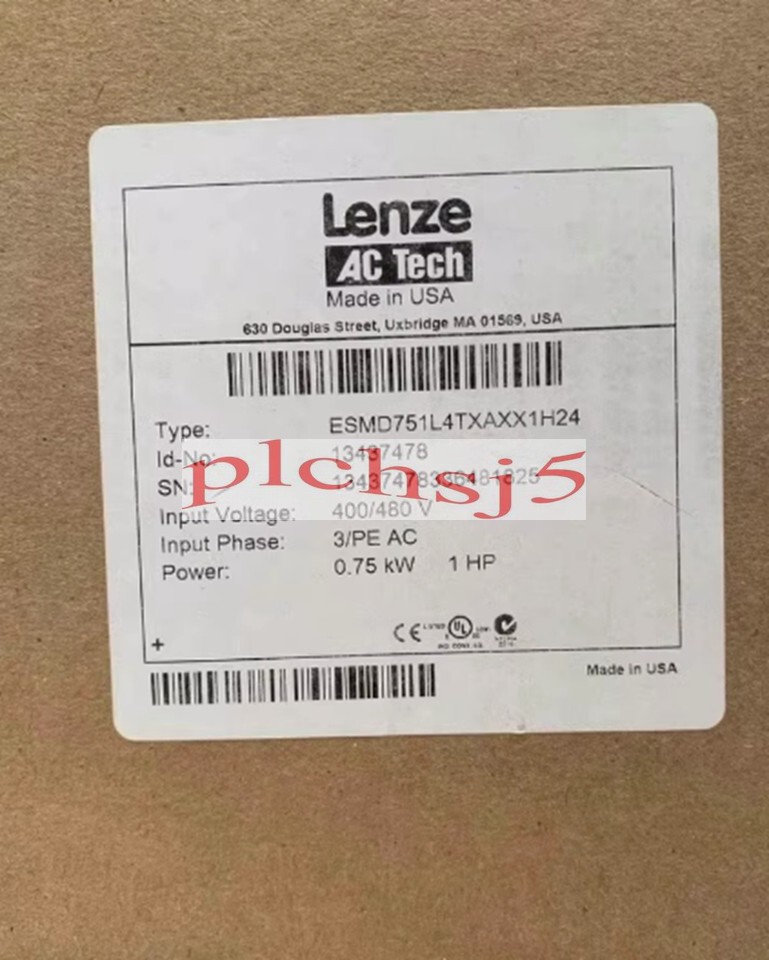 ESMD751L4TXA 1PCS NEW LENZE INVERTER ESMD751L4TXA 0.75KW 380V