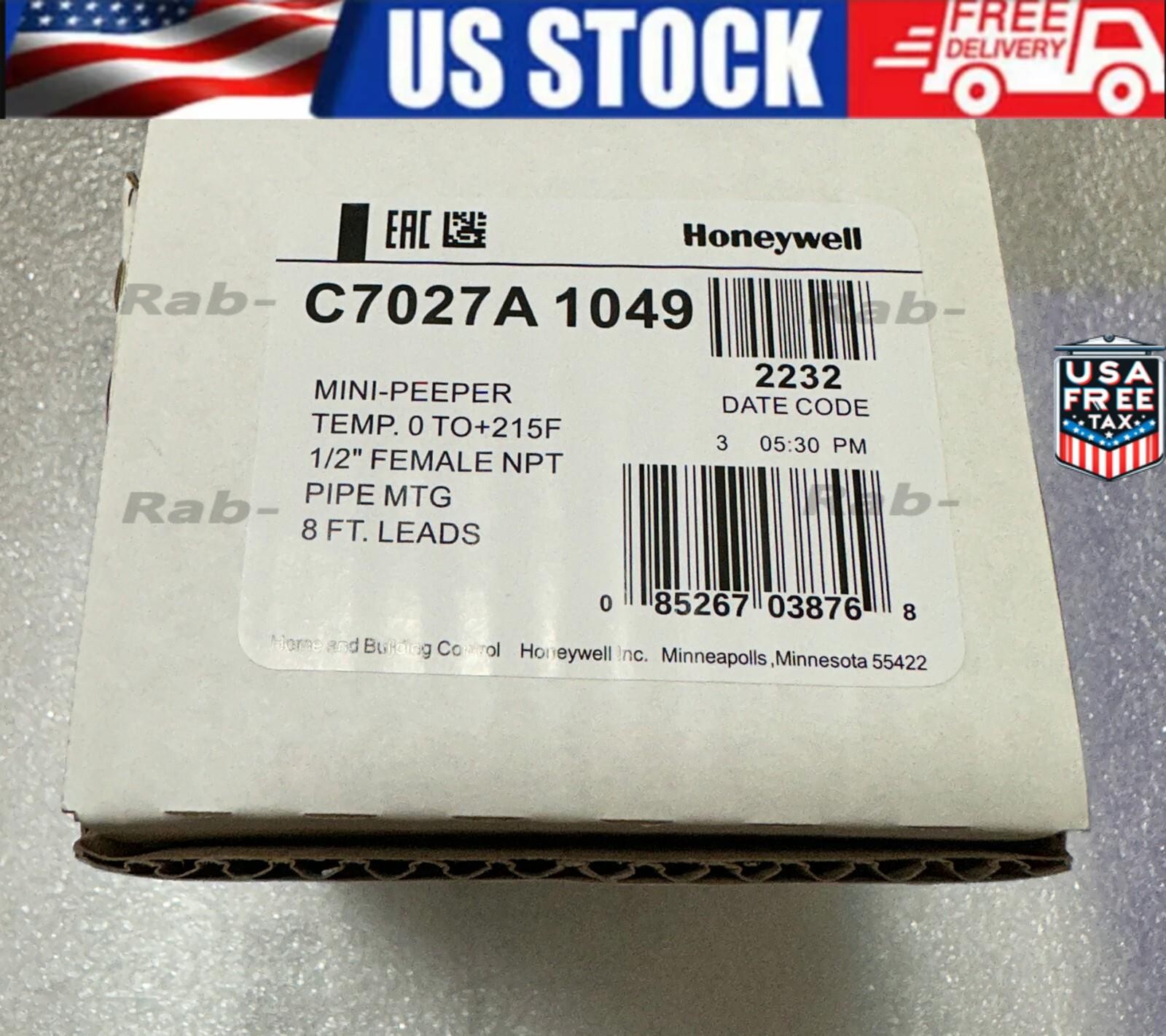 One Honeywell C7027A1049 C7027A-1049 Flame Detector Sensor Fast Ship US Free TAX