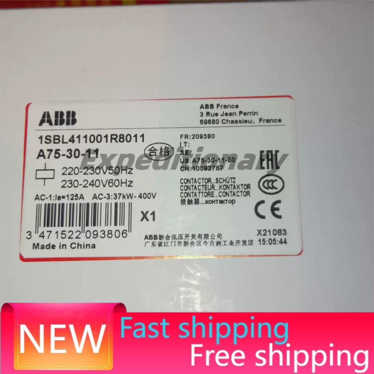 A75-30-11 1PCS NEW ABB A75-30-11 AC220V Contactor Fast Shipping US Free TAX