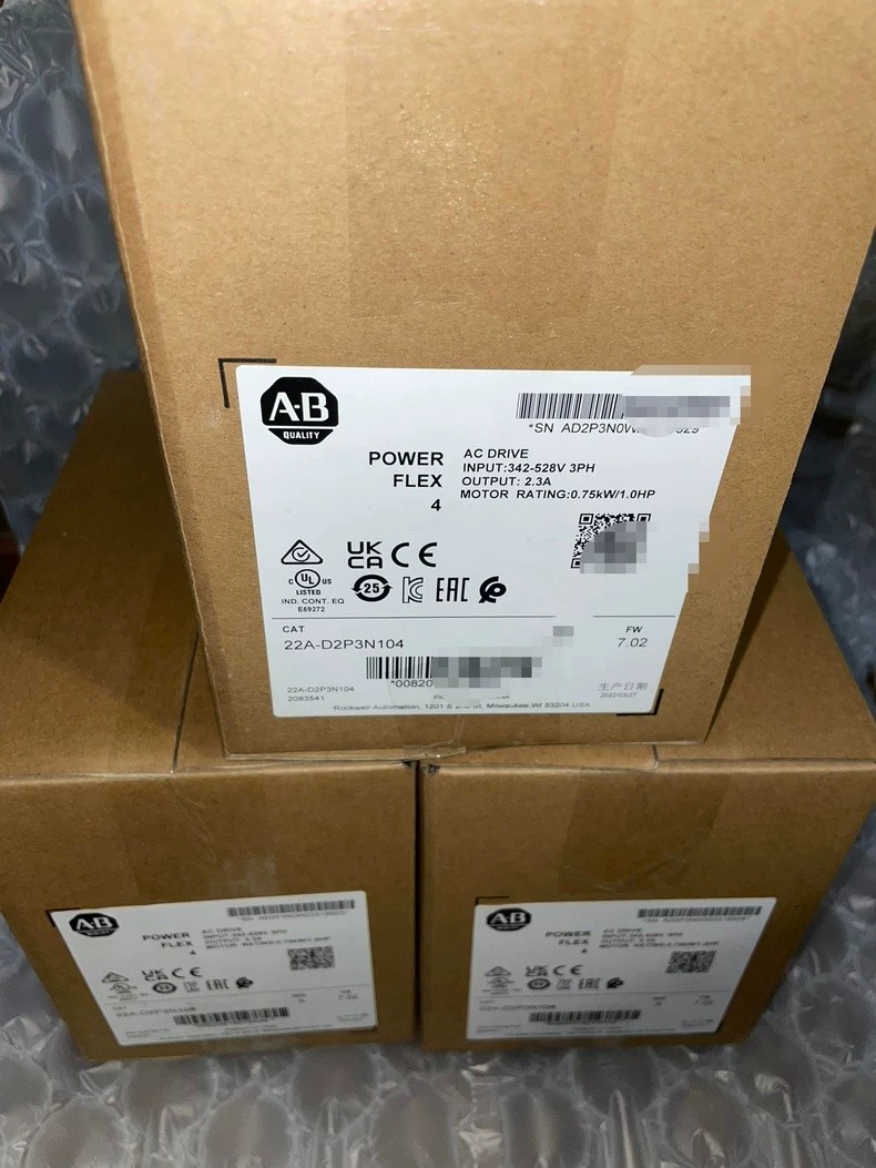 22A-D2P3N104 PowerFlex 4 0.75kW 1HP 480V 3Ph 2.3A AC Drive New Free Ship