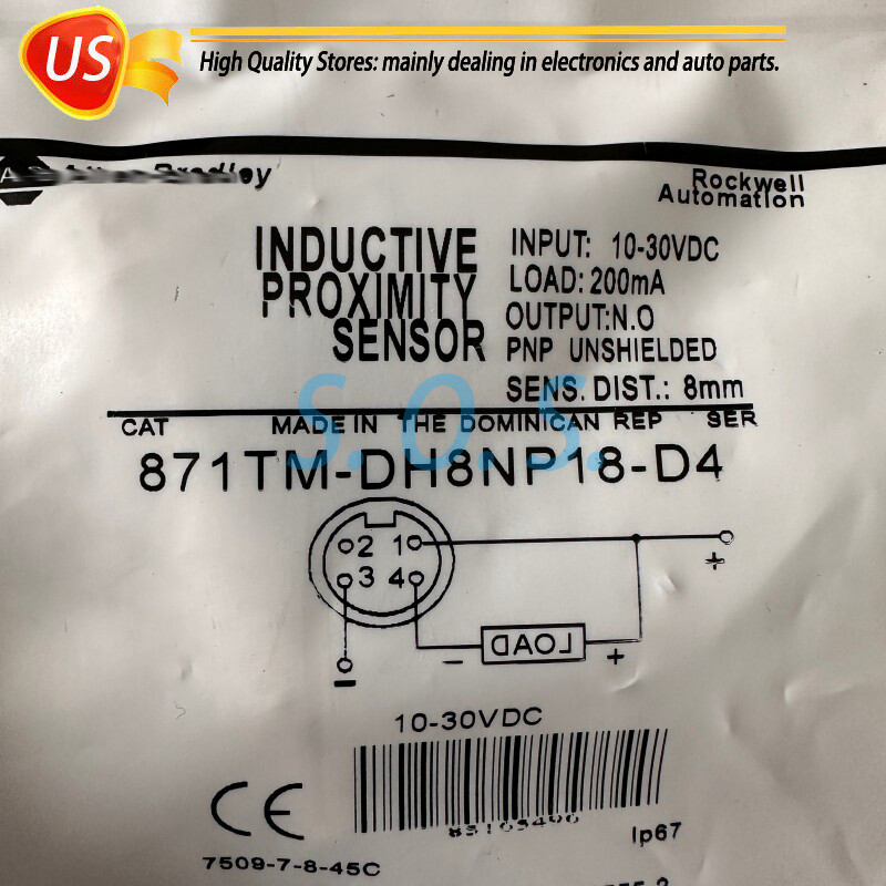 NEW 871TM-DH8NP18-D4 For Allen-Bradley Proximity Switch 871TMDH8NP18D4
