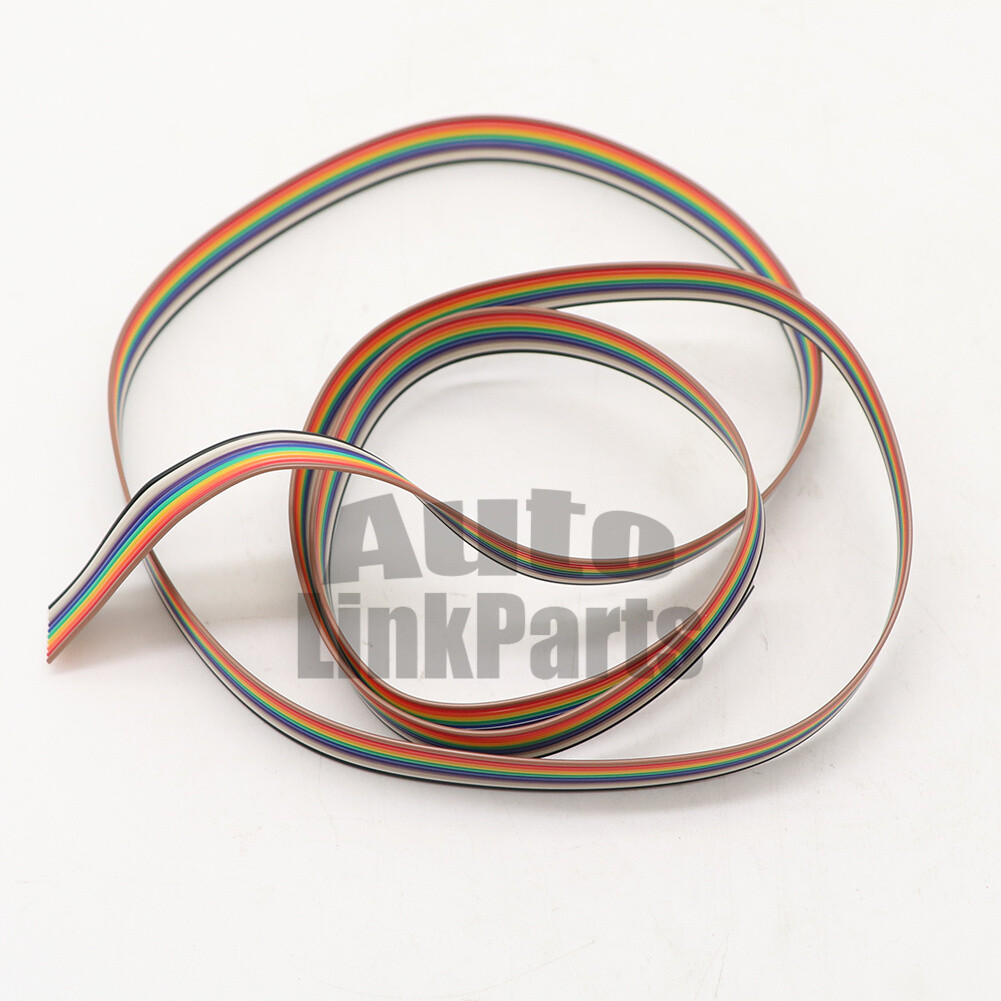 1.27mm Spacing Pitch10 WAY 10P Flat Color Rainbow Ribbon Cable Wiring Wire CA 1M