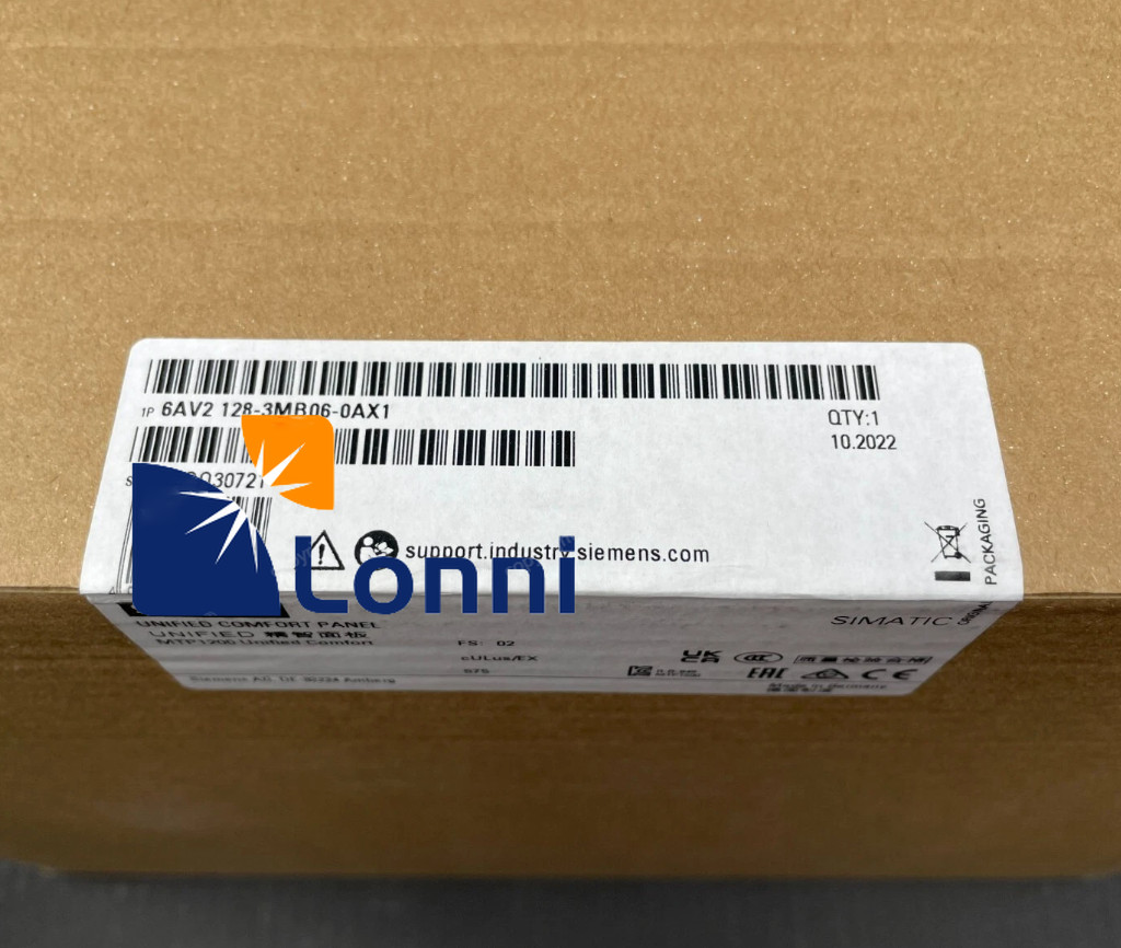 6AV2128-3MB06-0AX1 6AV2 128-3MB06-0AX1 new Siemens SIMATIC HMI MTP1200