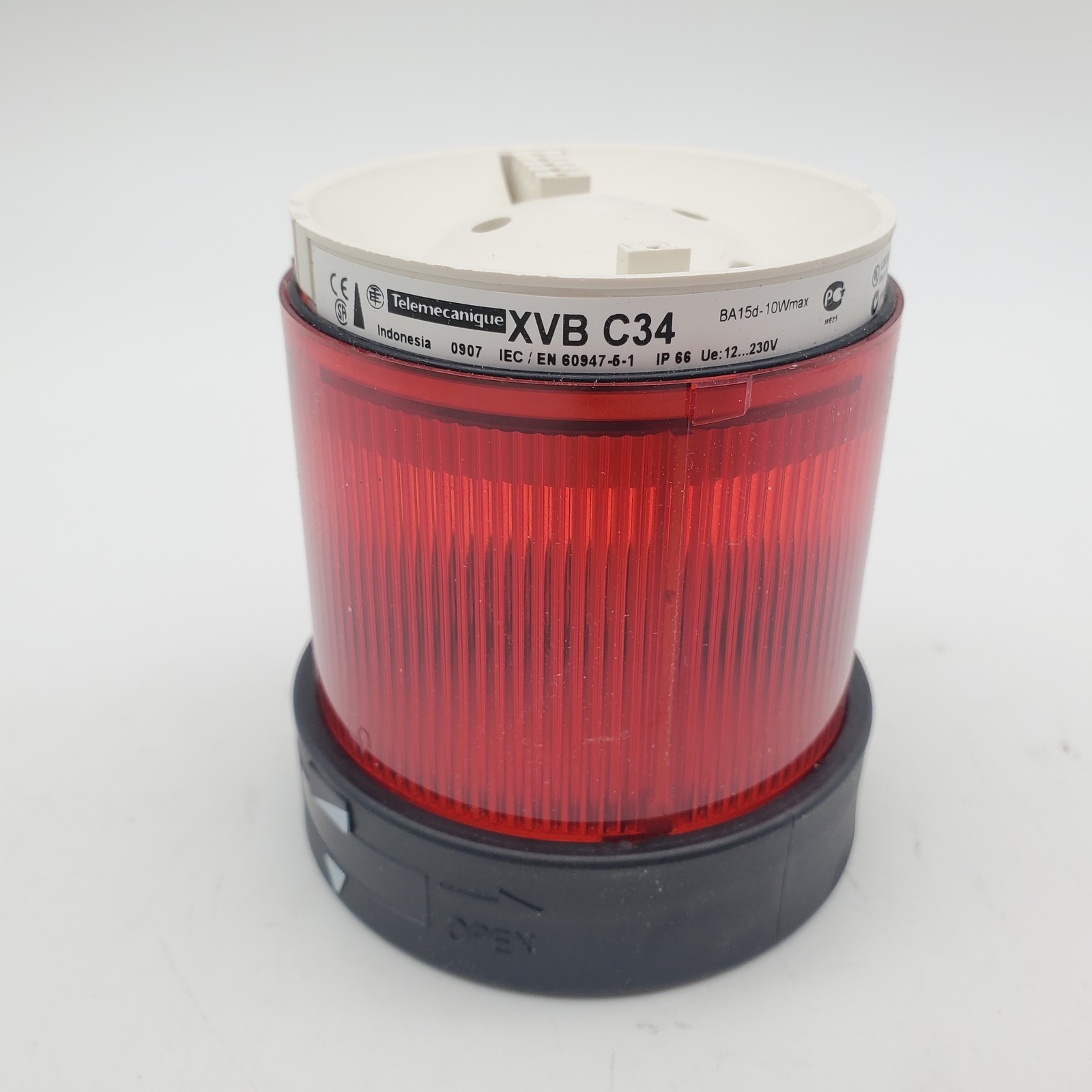 Schneider Telemecanique 084507 Red Steady Stacklight Beacon XVB C34