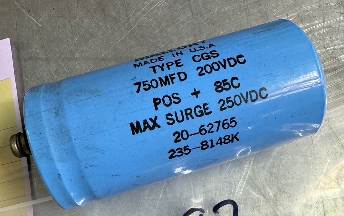 MILLER WELDER & FEEDER PARTS 031692 capacitor assembly Used Tested