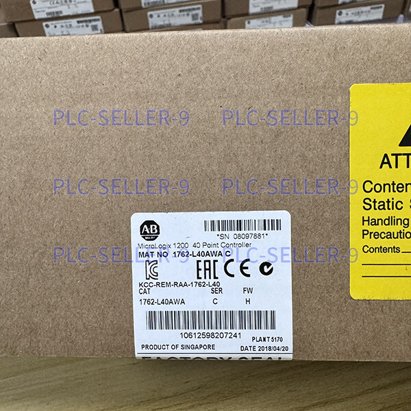 New Sealed 1762-L40AWA MicroLogix 1200 40 Piont Controller Allen-Bradley