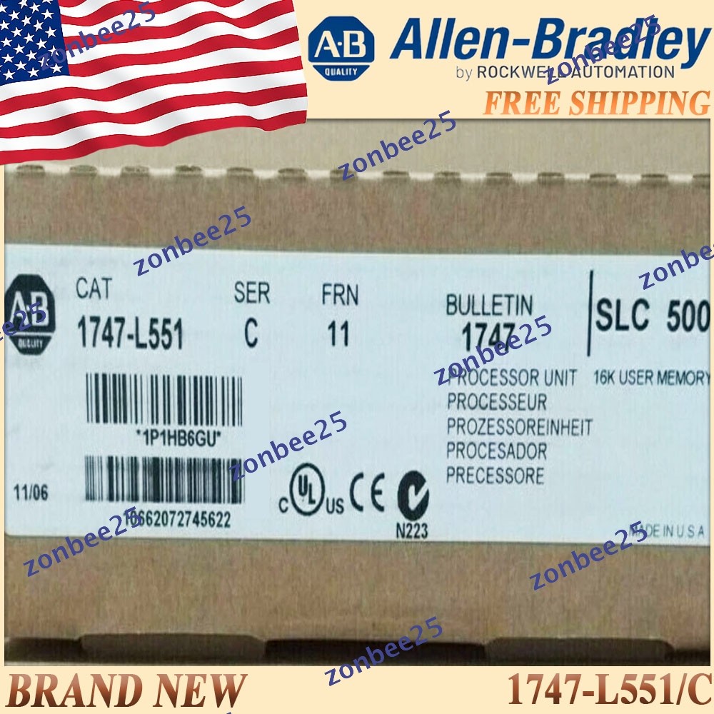 1747-L551/C AB Brand New SLC 5/05 16K Controller 1747L551 serC US Free Ship 1PC