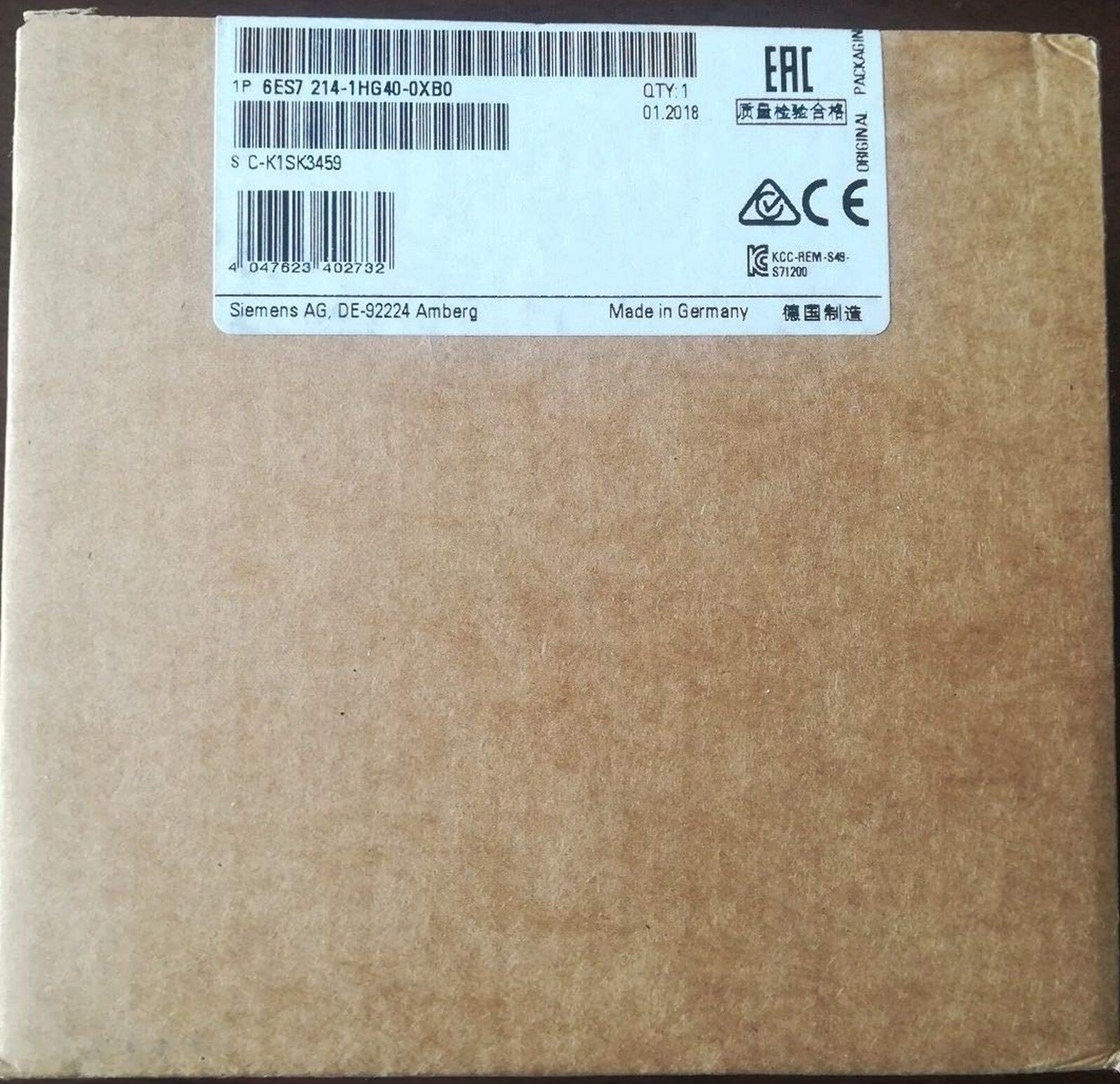NEW Siemens 6es7 214-1hg40-0xb0 6es7214-1hg40-0xb0