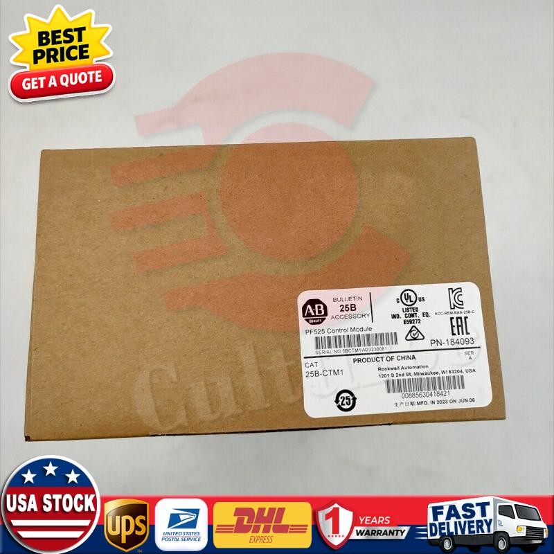 25B-CTM1 PowerFlex 525 Control Module New AB Factory Original Sealed Box 25BCTM1