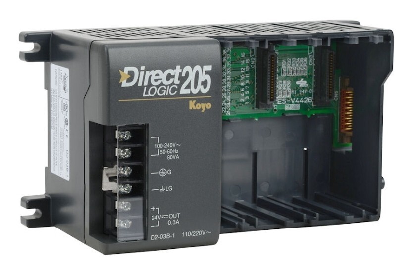 Direct LOGIC D2-03B-1 ONLY base, series, external 110-220VAC