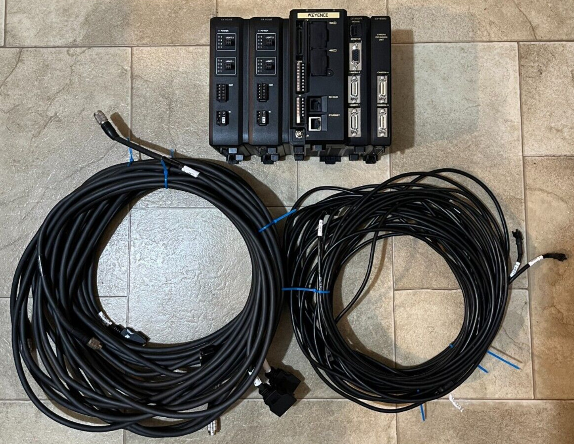 Keyence Camera System CV-X152FP, CV-E500, CA-DC21E, CA-CH5, CA-D5