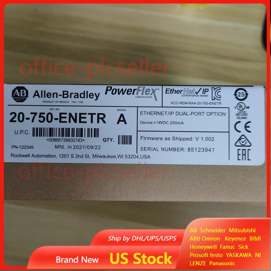 Factory Sealed Allen-Bradley 20-750-ENETR 750 2-P ENet/IP Module AB US Free Tax