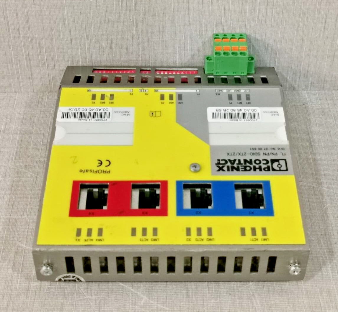 Phoenix Contact ProfiSafe FL PN/PN SDIO-2TX/2TX 2700651 Security Gateway
