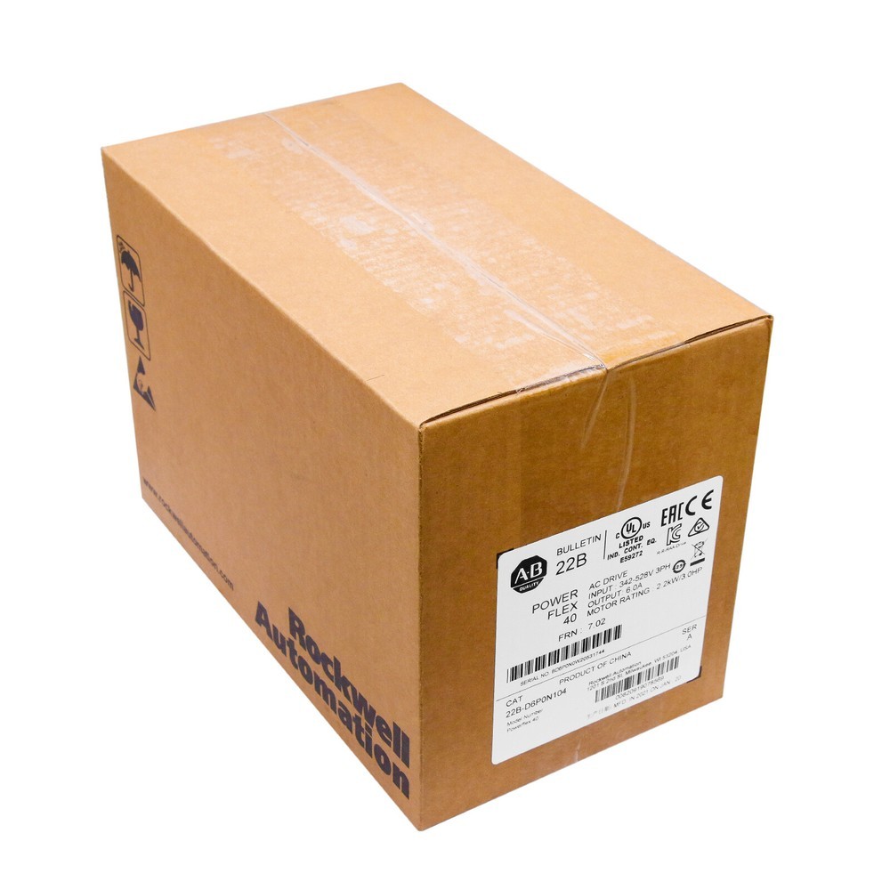 1PC 22B-D6P0N104 Allen-Bradley PowerFlex 40 2.2KW/3.0HP AC Drive UPS