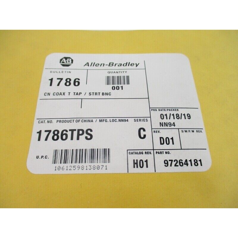 Sealed Allen-Bradley 1786-TPS ControlNet Cle AB NEW
