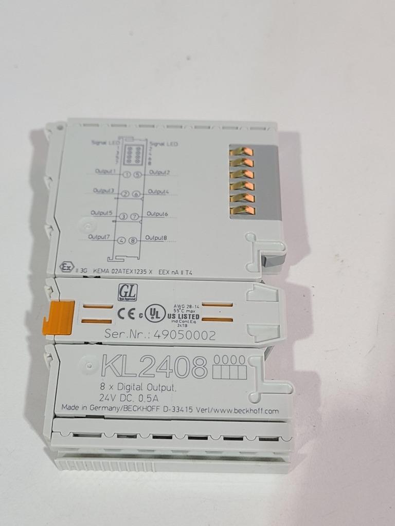 Beckhoff KL2408 8-Channel Digital Output Module 24 V DC 0.5 A