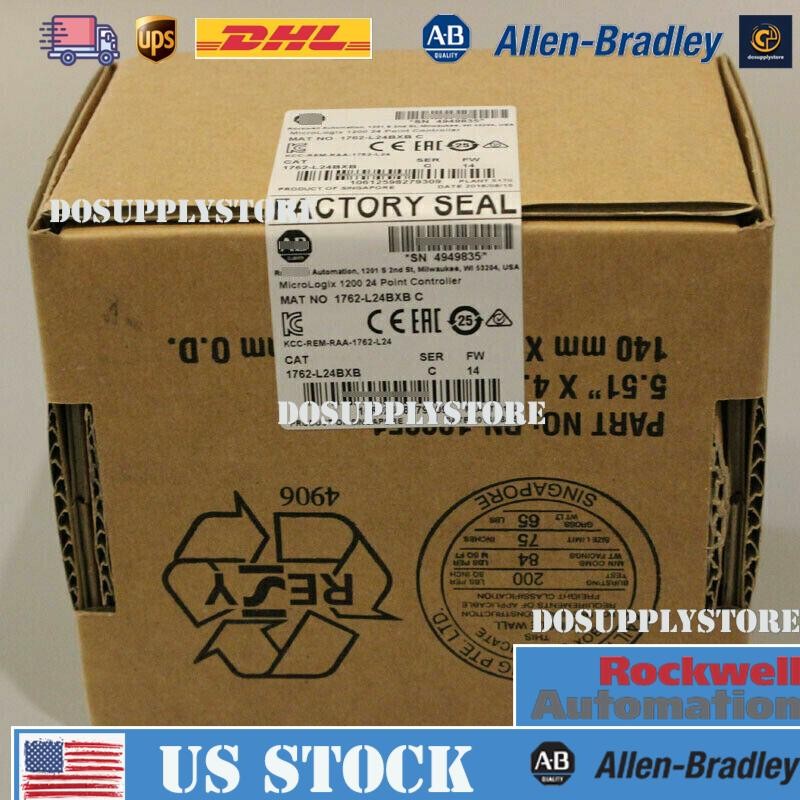 New Allen-Bradley AB 1762-L24BXB SER C MicroLogix 1200 24 Point Controller