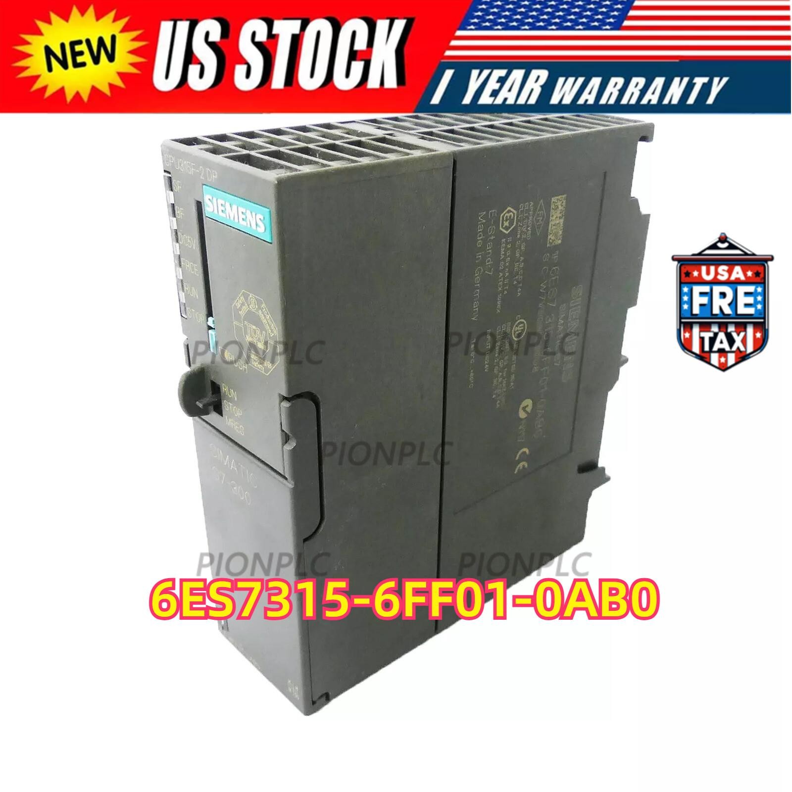 New Siemens 6ES7 315-6FF01-0AB0 6ES7315-6FF01-0AB0 SIMATIC S7-300 CPU 315F