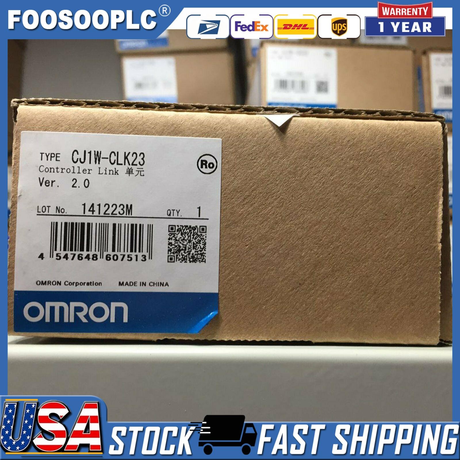 1PCS New Omron CJ1W-CLK23 Controller Module Link Unit Fast Shipping US Free TAX