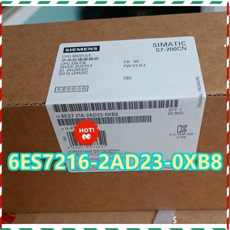 6ES7216-2AD23-0XB8 1PCS Brand New Siemens 6ES72162AD230XB8 Fast Delivery