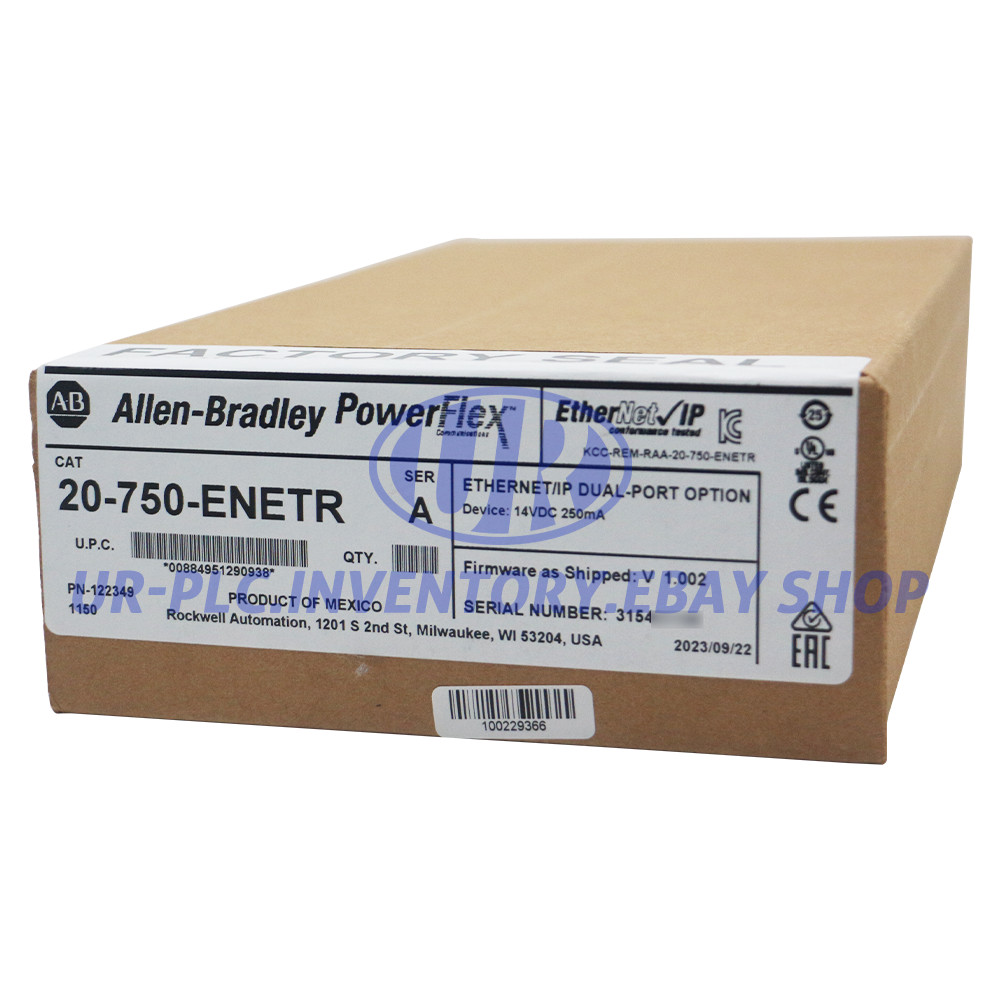 New Sealed 20-750-ENETR Allen-Bradley PF750 Dual-port EtherNet/IP Module